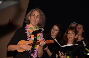 Deb Noel and the  golden strains of her Ukelele